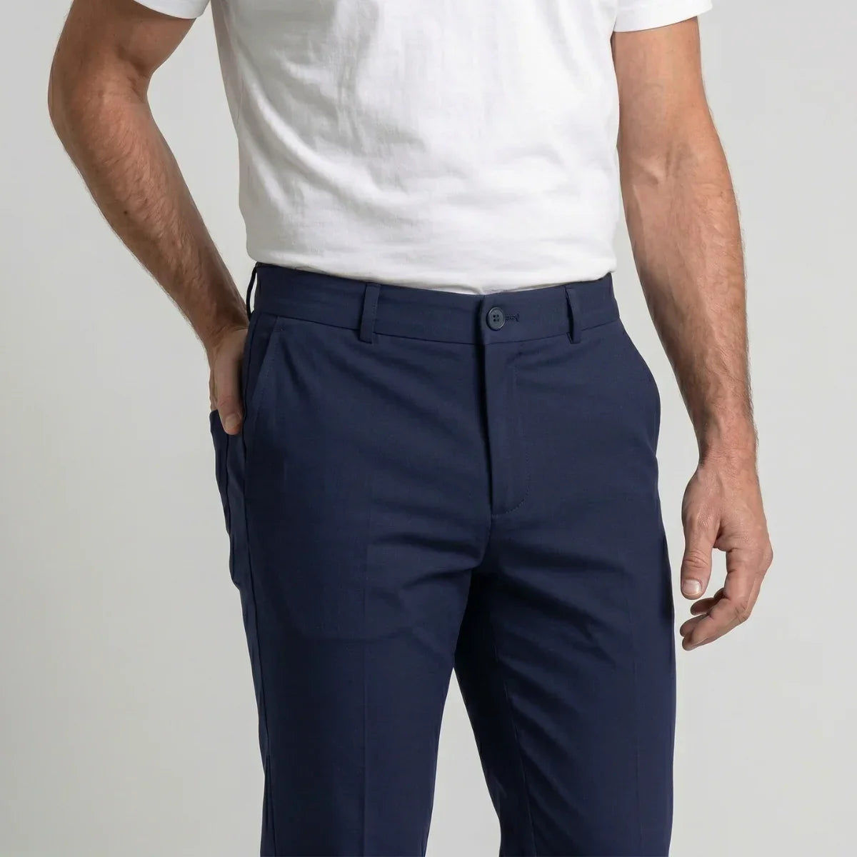 Pantalón Extensible MorphoFit™ — Antiarrugas y Ultra Cómodo