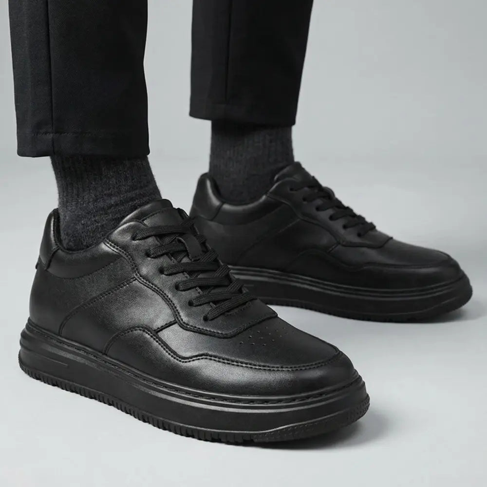 Ravon — Tenis Negros con Alza 7 cm