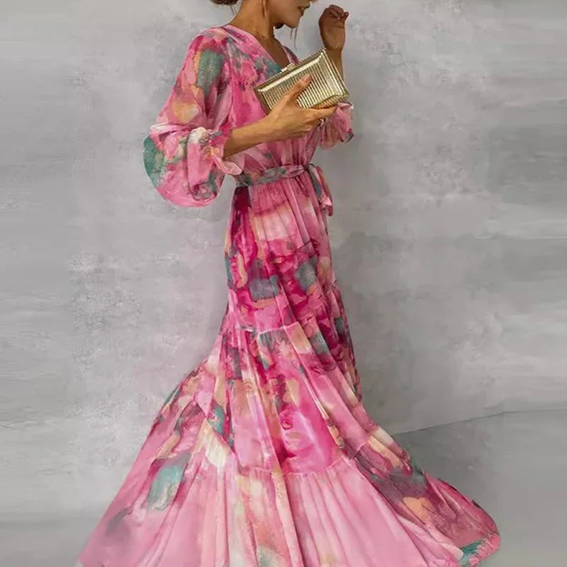 Vestido elegante de flores de Sophie