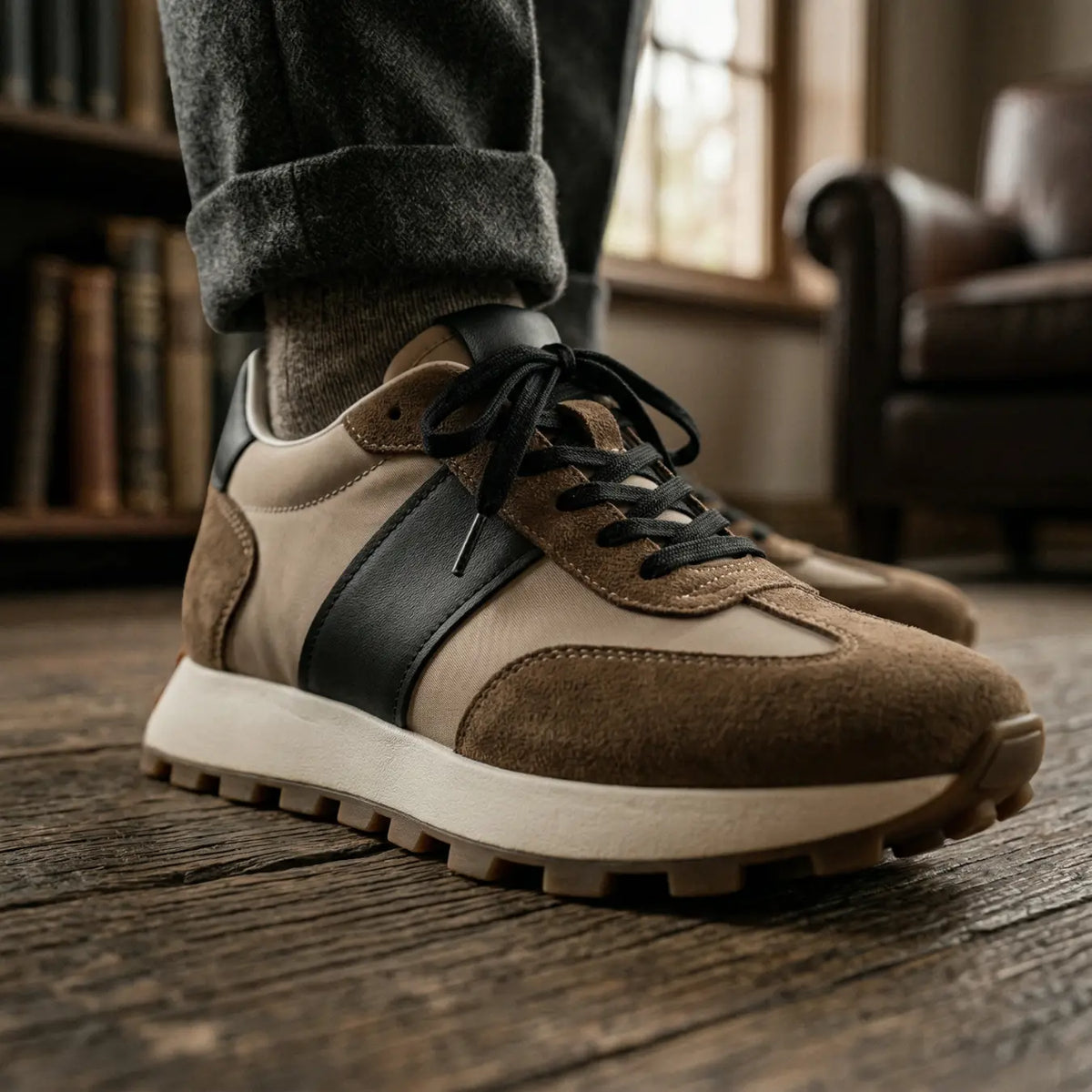 Sentry — Tenis con Alza 9 cm