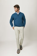 El Suéter Merino Polo Azul Juzcar