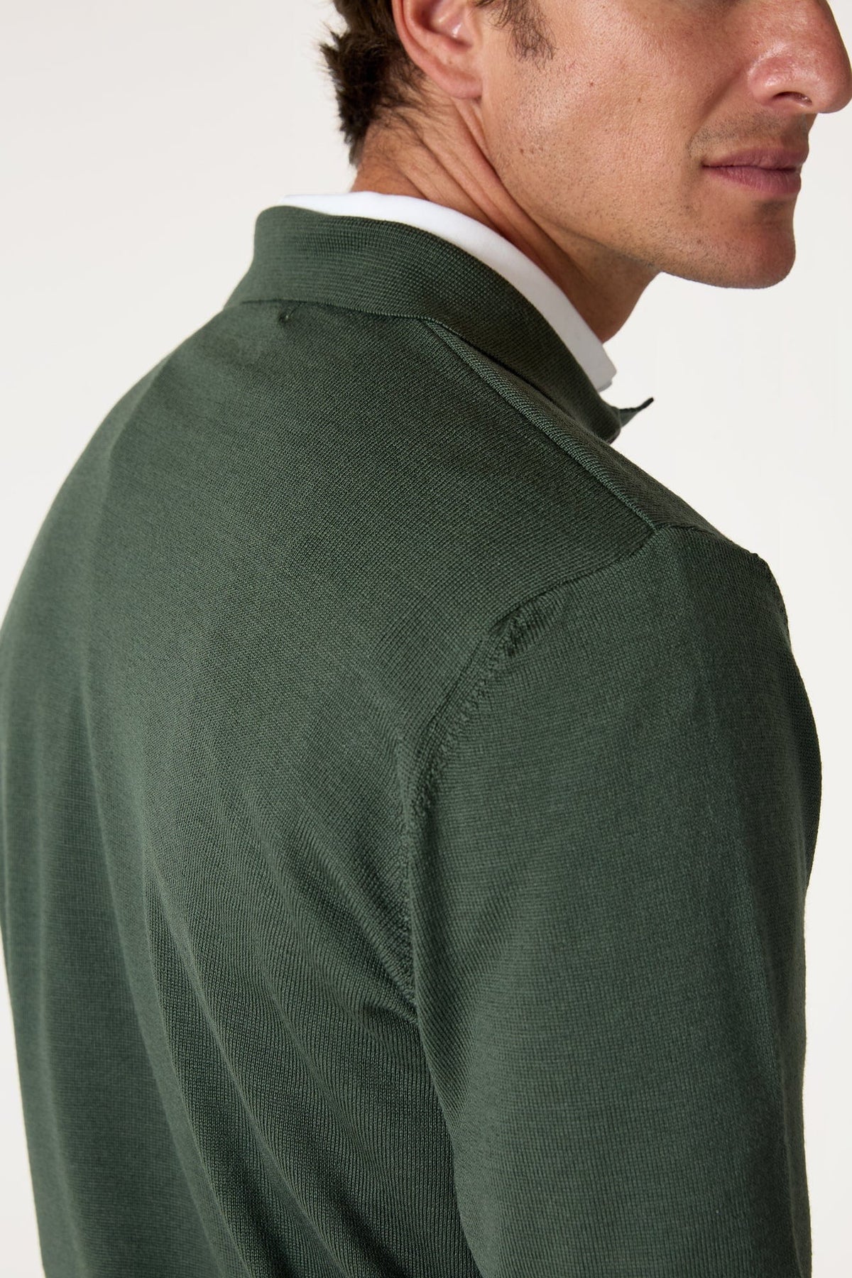 El Suéter Merino Polo Verde Santander