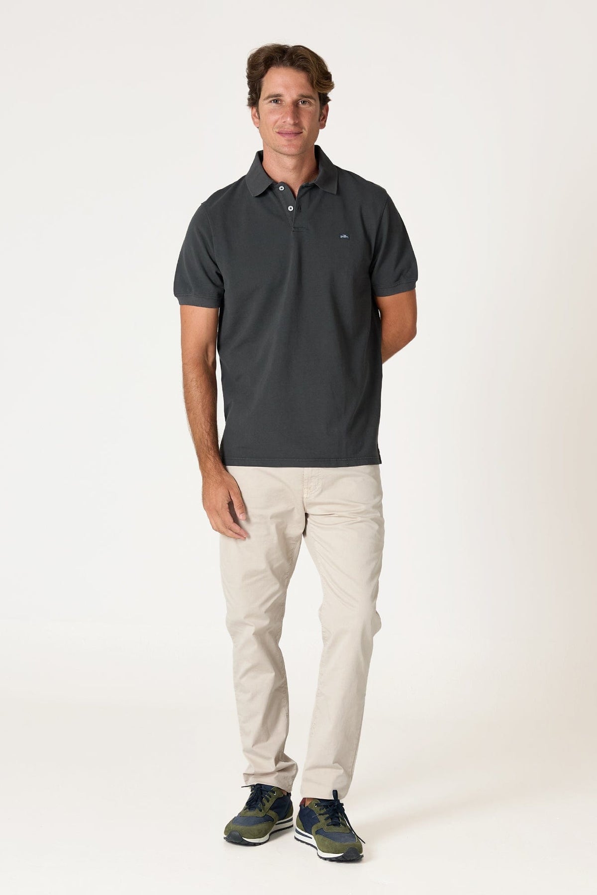 Polo de Algodón Gris Palencia