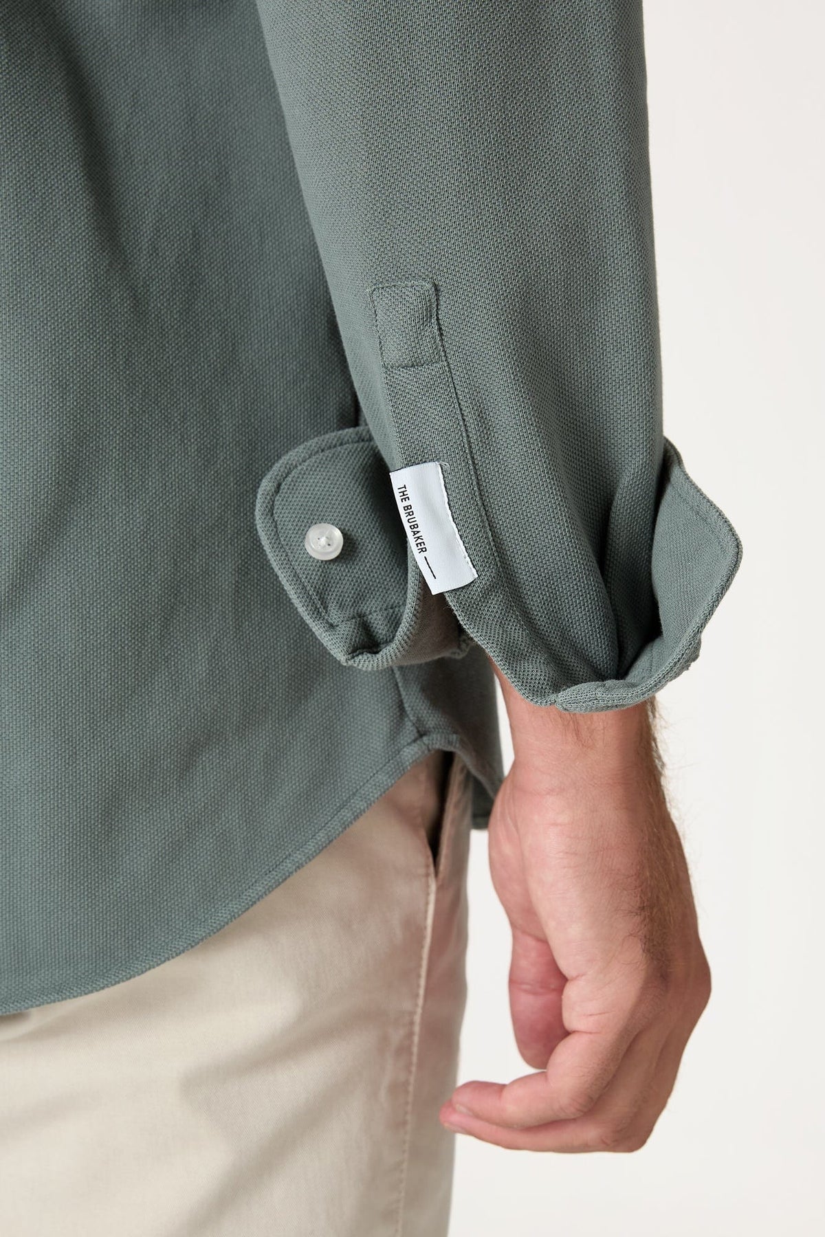 Camisa de Algodón Verde Valledemossa