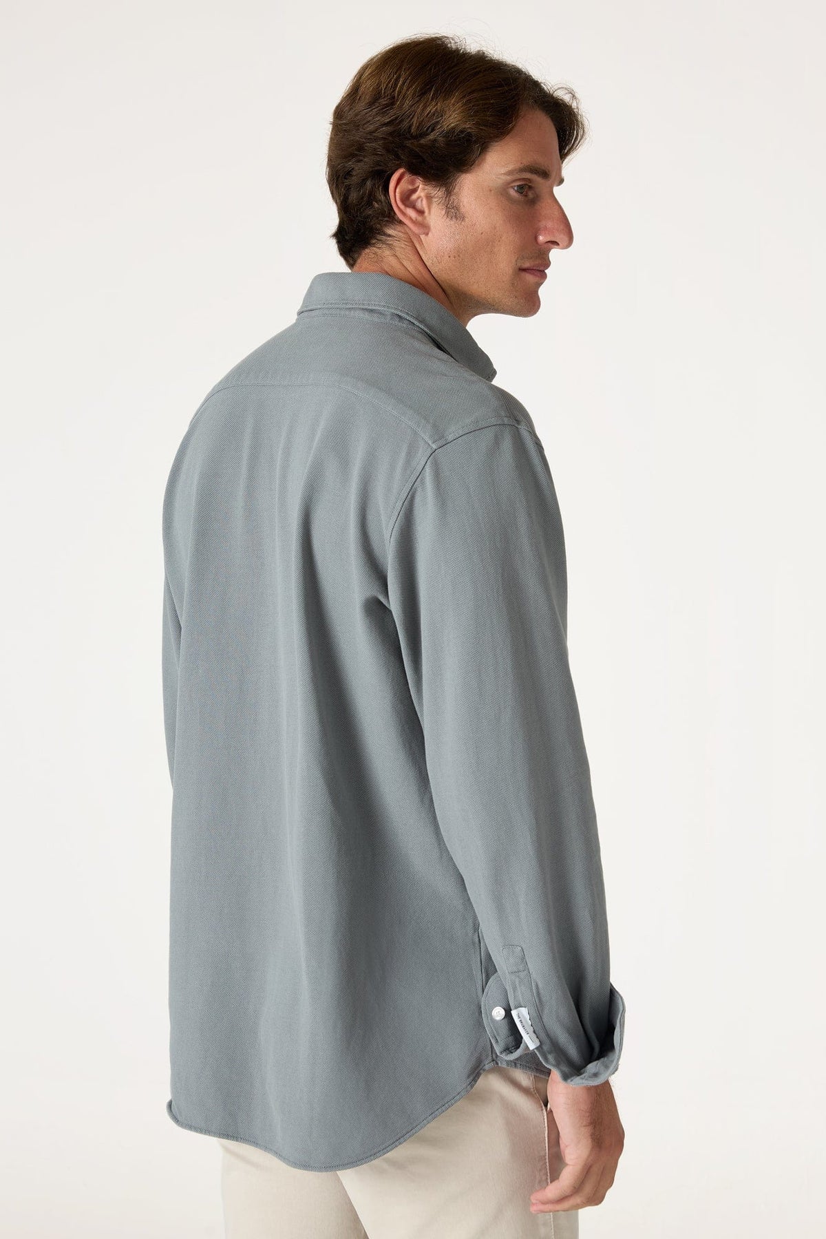 Camisa de Algodón Azul Pamplona