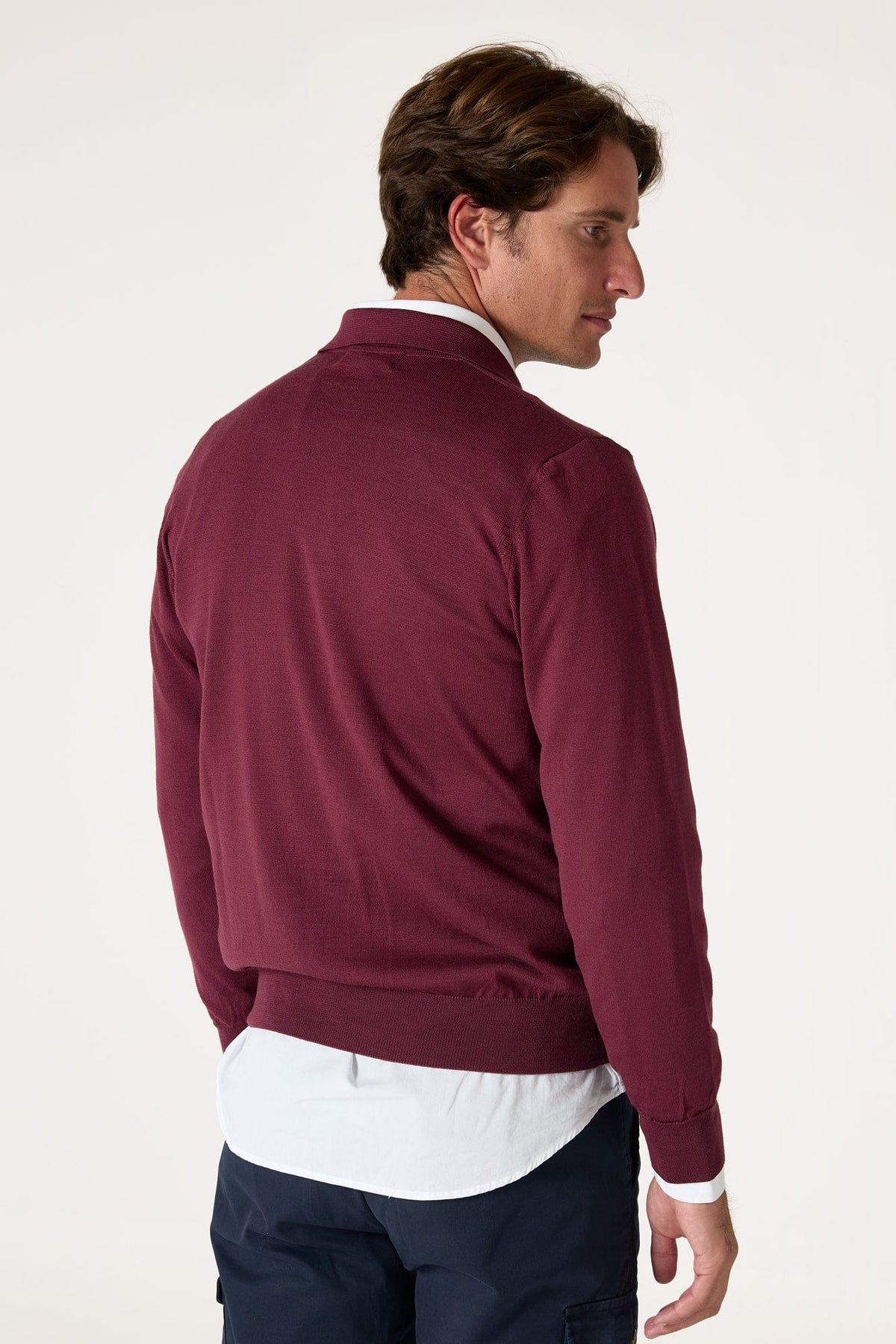 El Suéter Merino Polo Rosa Cubell