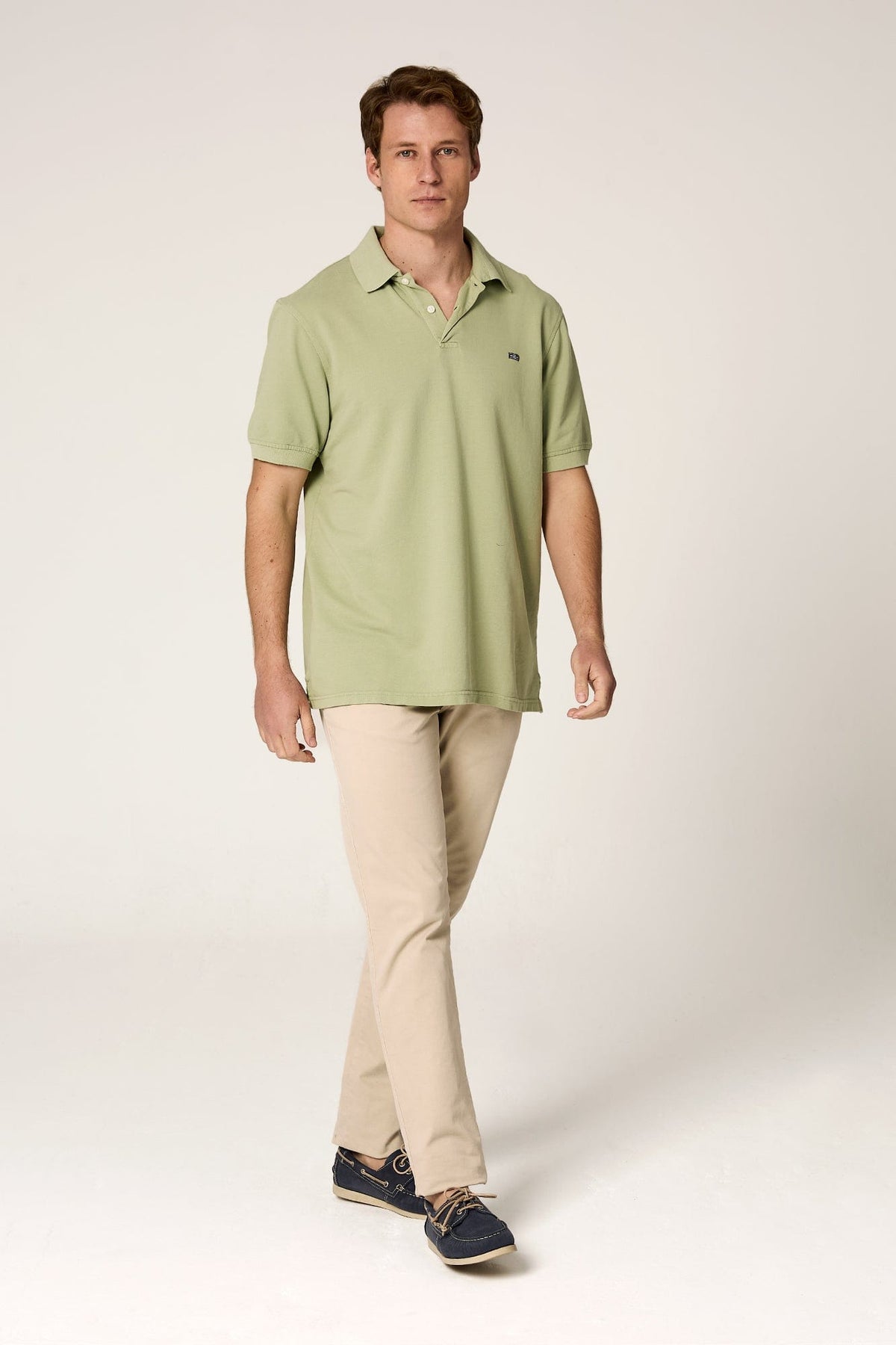 Polo de Algodón Verde Noja
