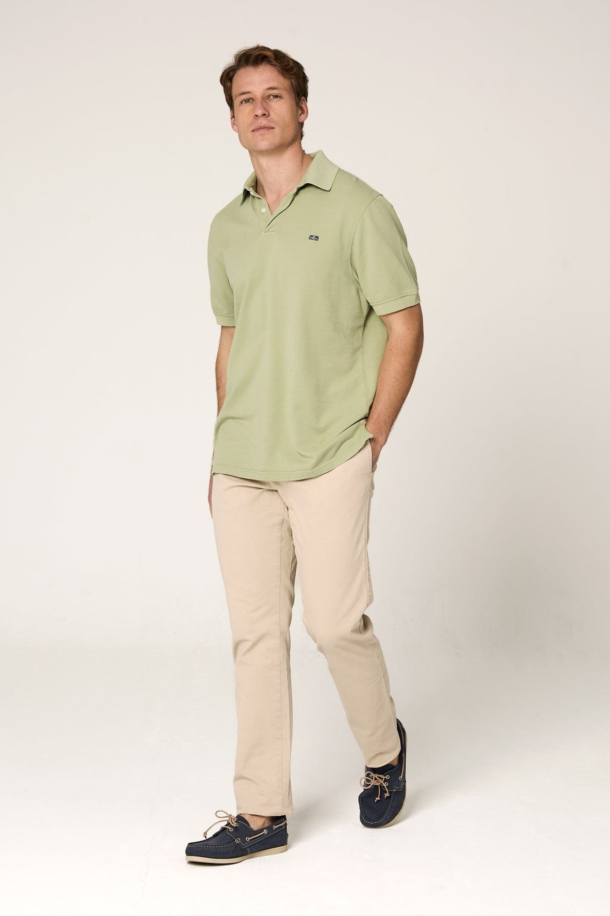 Polo de Algodón Verde Noja