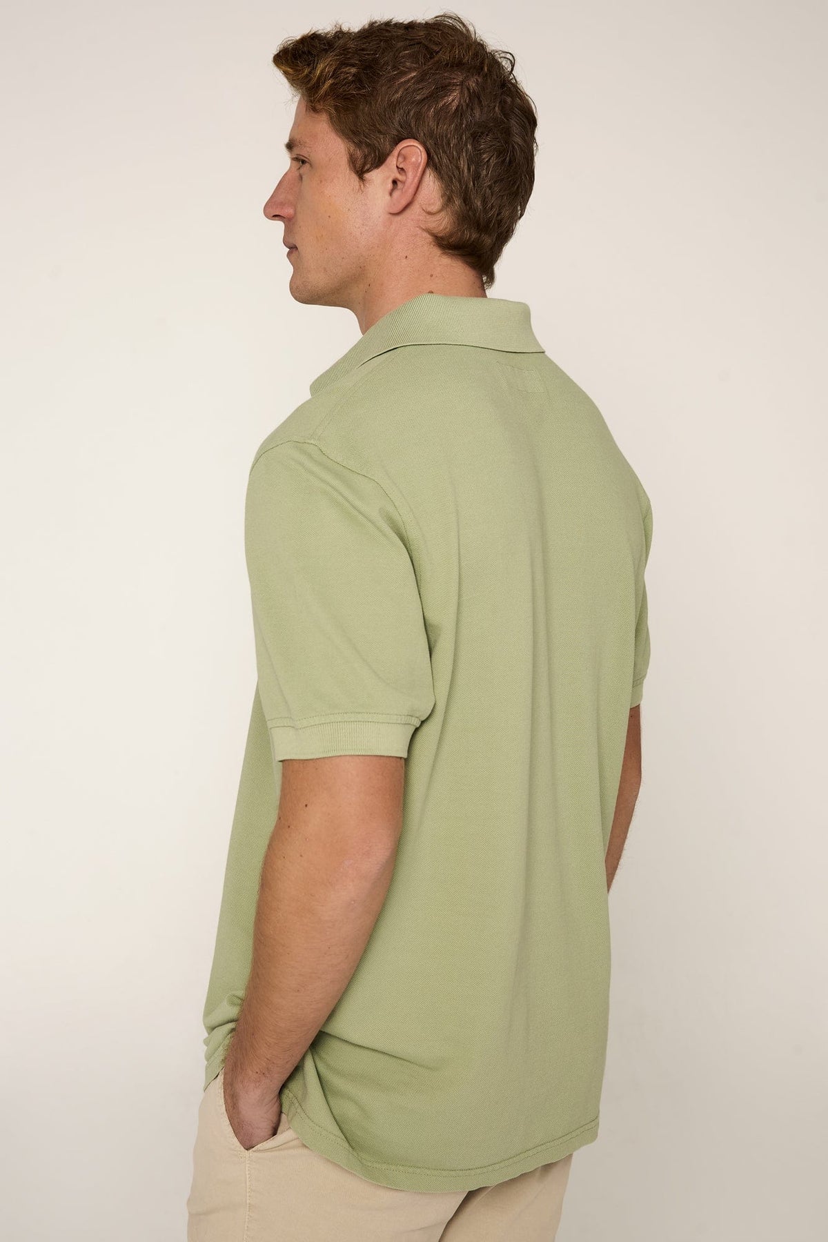 Polo de Algodón Verde Noja