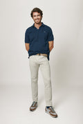 Polo de Algodón Azul Marino