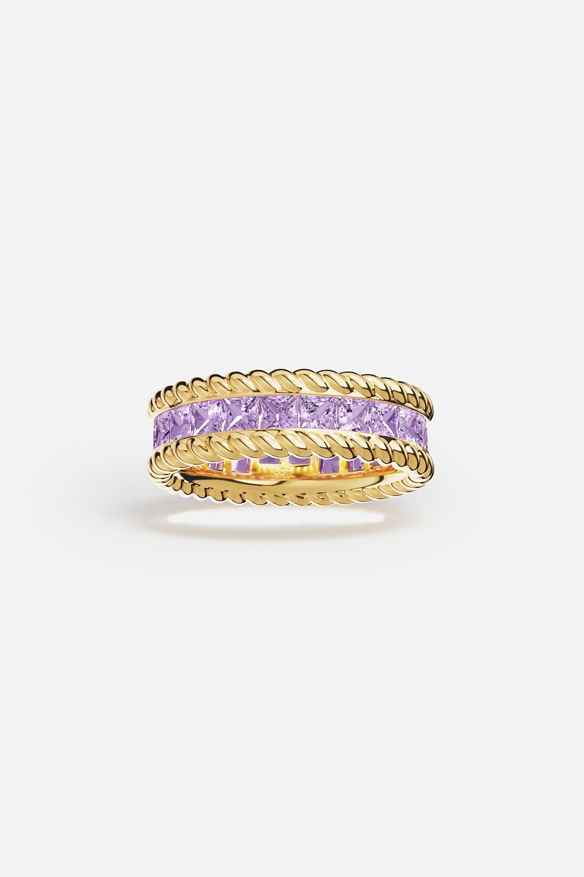 Anillo pavé Torsade Lila