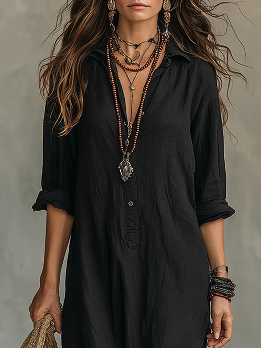 Soline | Vestido largo con botones