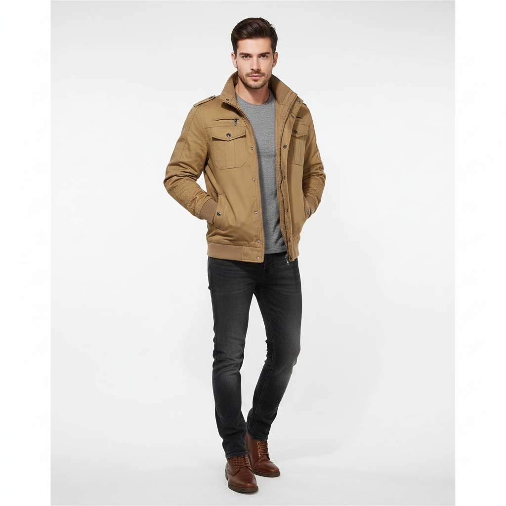 Aiden Chamarra Piloto Aviador Hombre