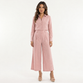 Conjunto Lino Rosa Pantalón Ancho