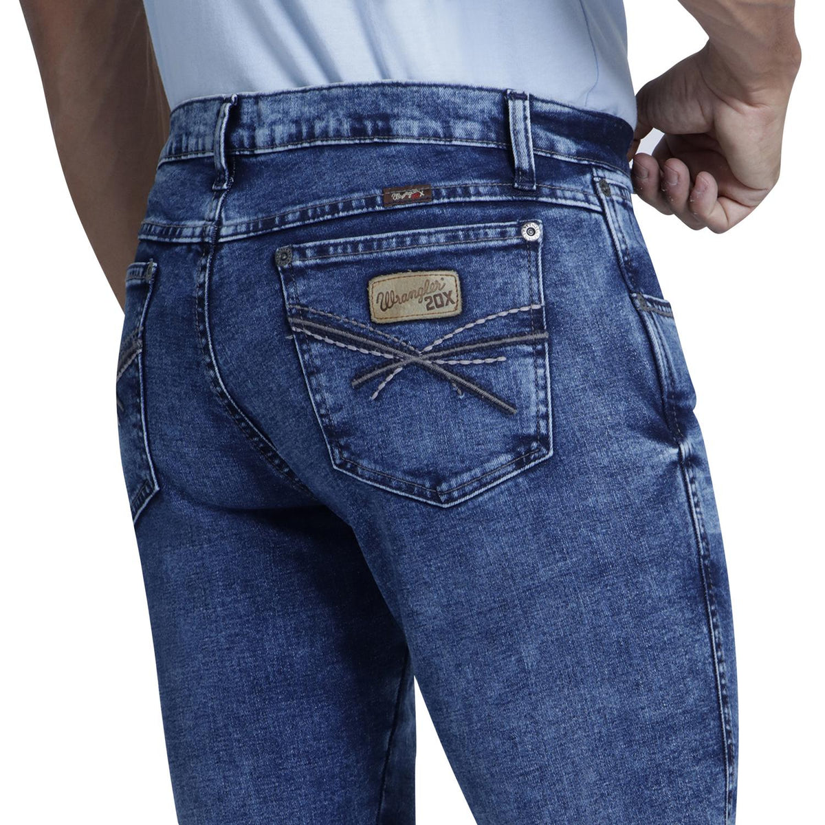 Jeans Slim Straight Hombre Línea Western