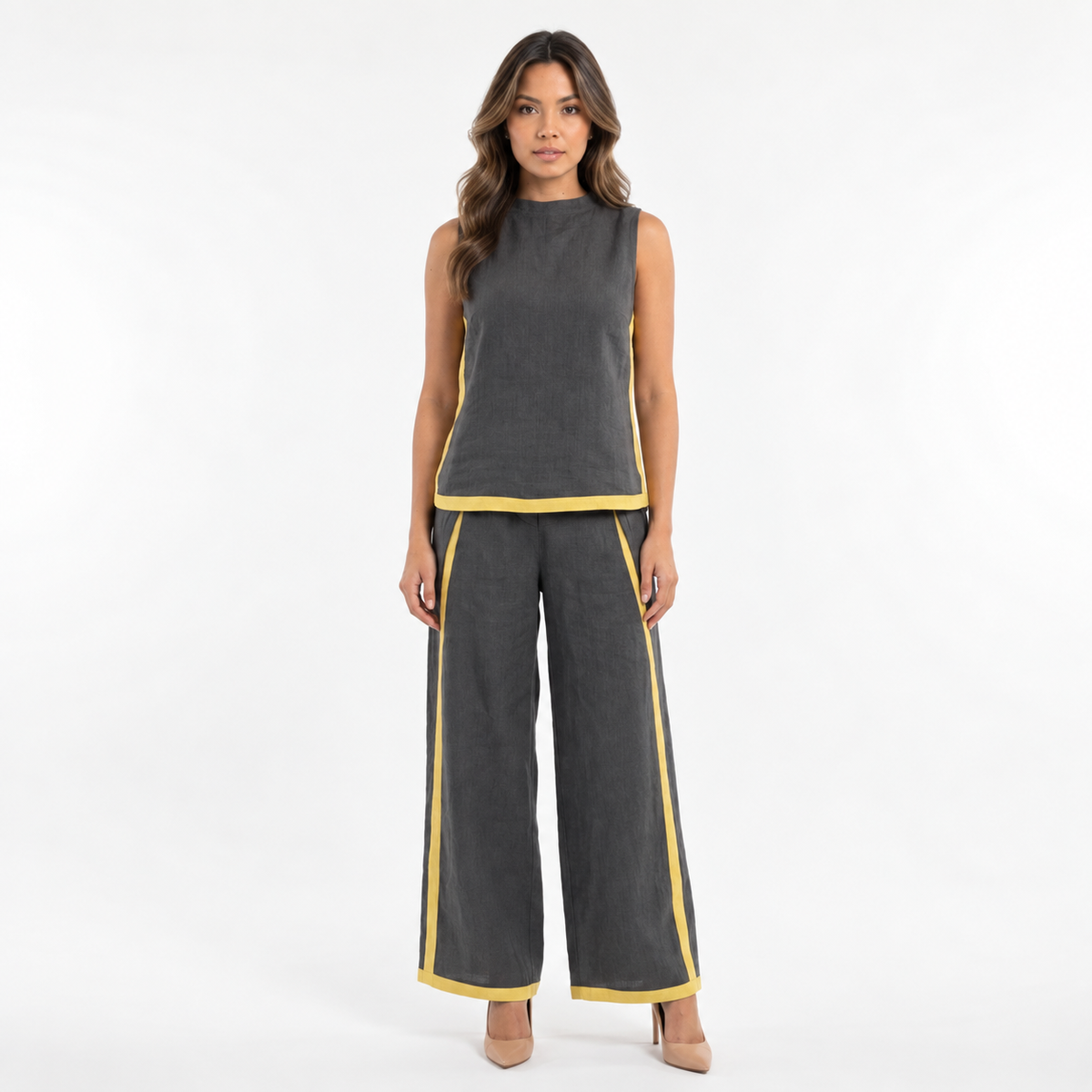 Conjunto Top Pantalón Ancho