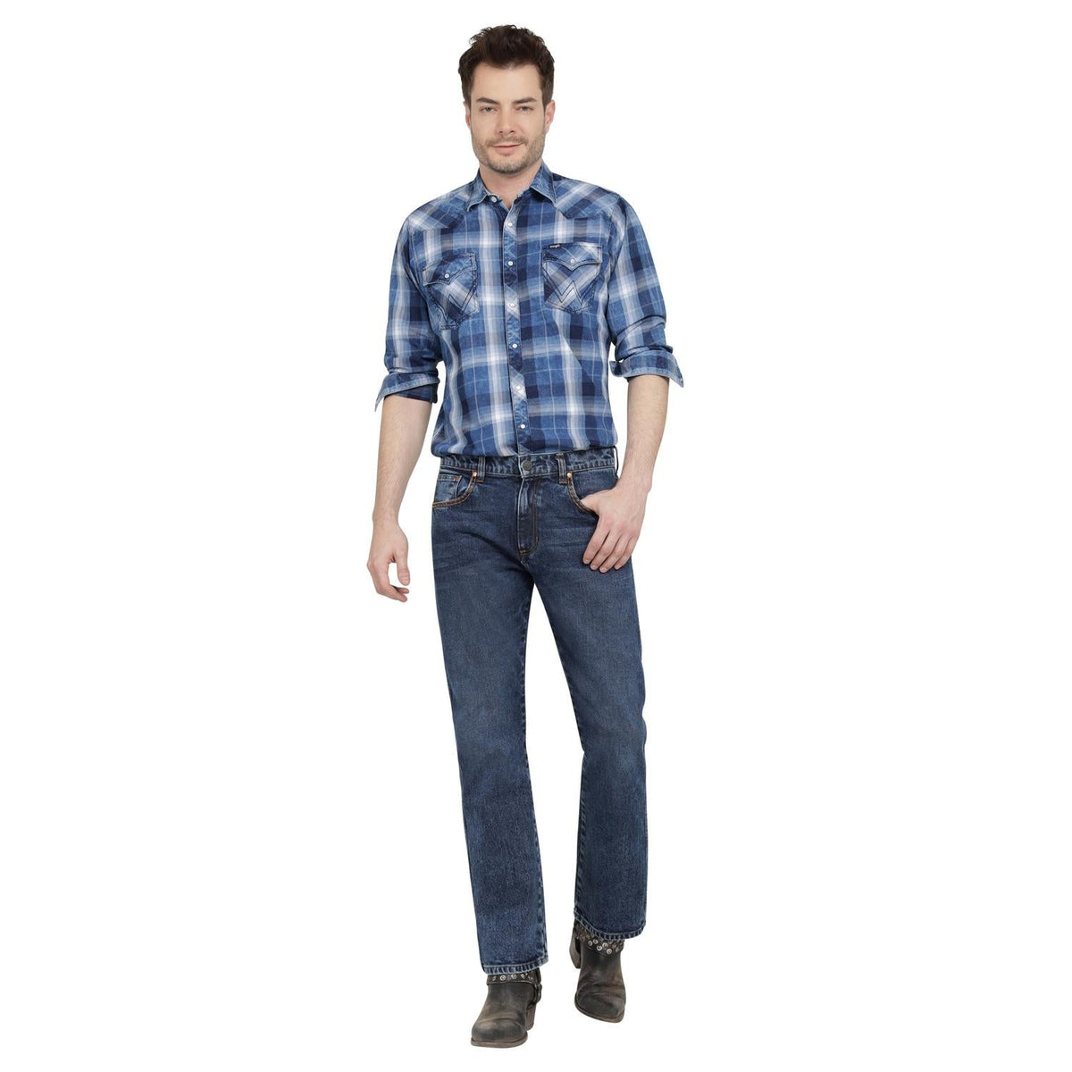 Jeans Hombre Slim Bootcut Índigo