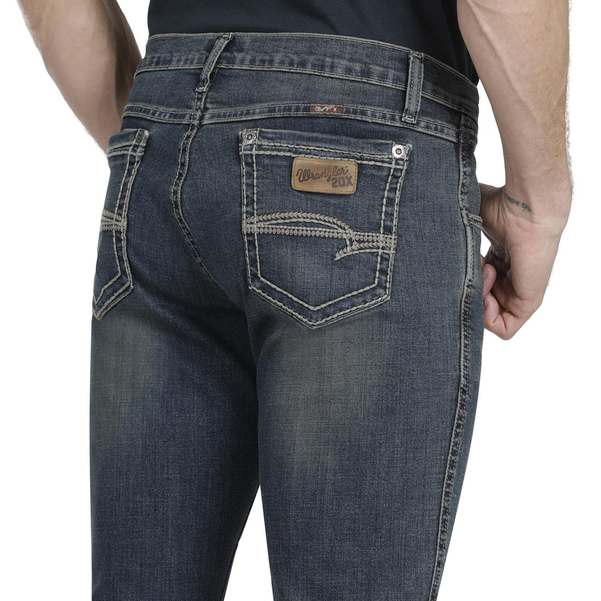 Jeans Hombre Slim Straight Western Azul
