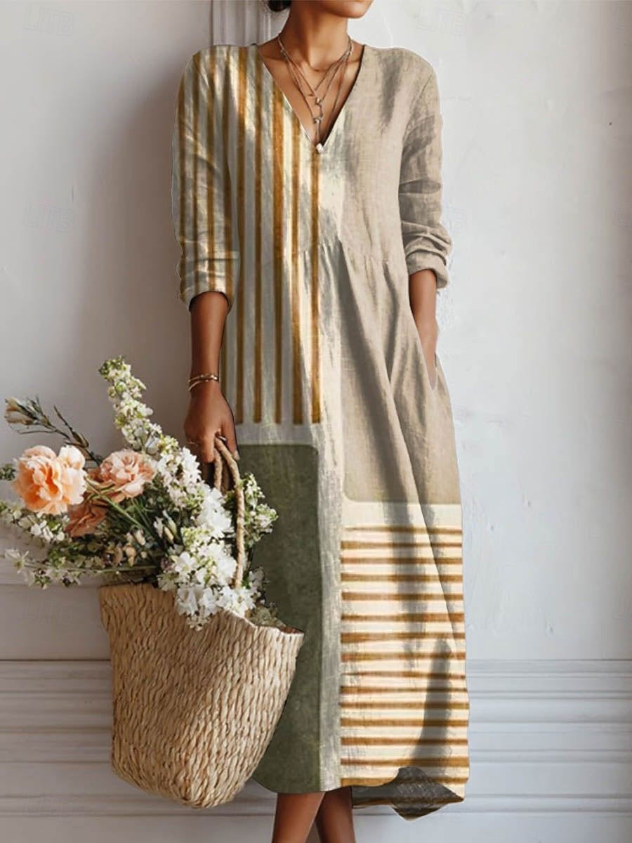 Vestido Largo Bohemio Natural