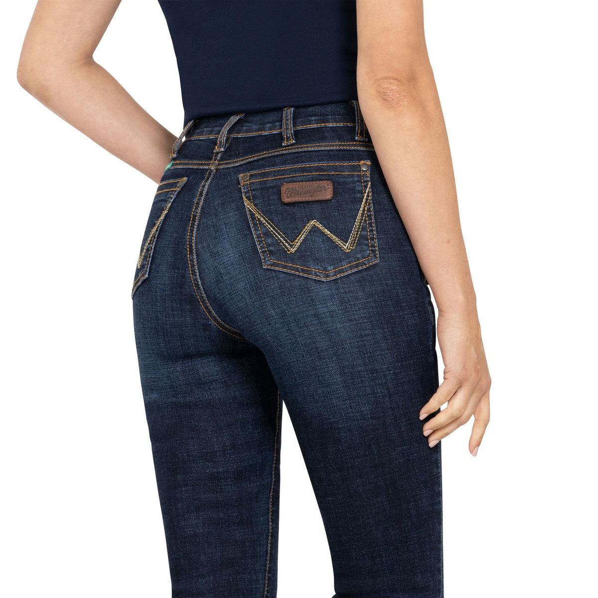 Jeans Mujer Tiro Alto Corte Bota Índigo