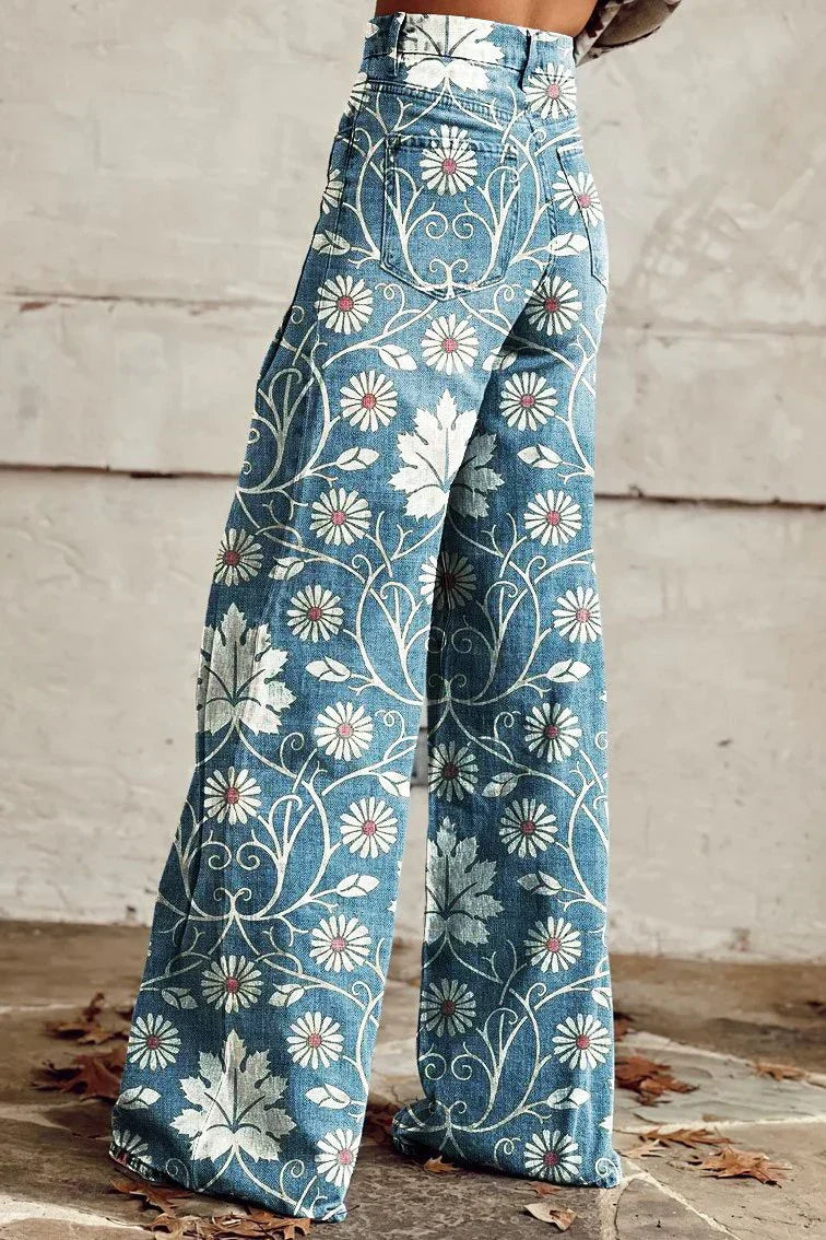 Alina Pantalón Boho Vintage Mujer