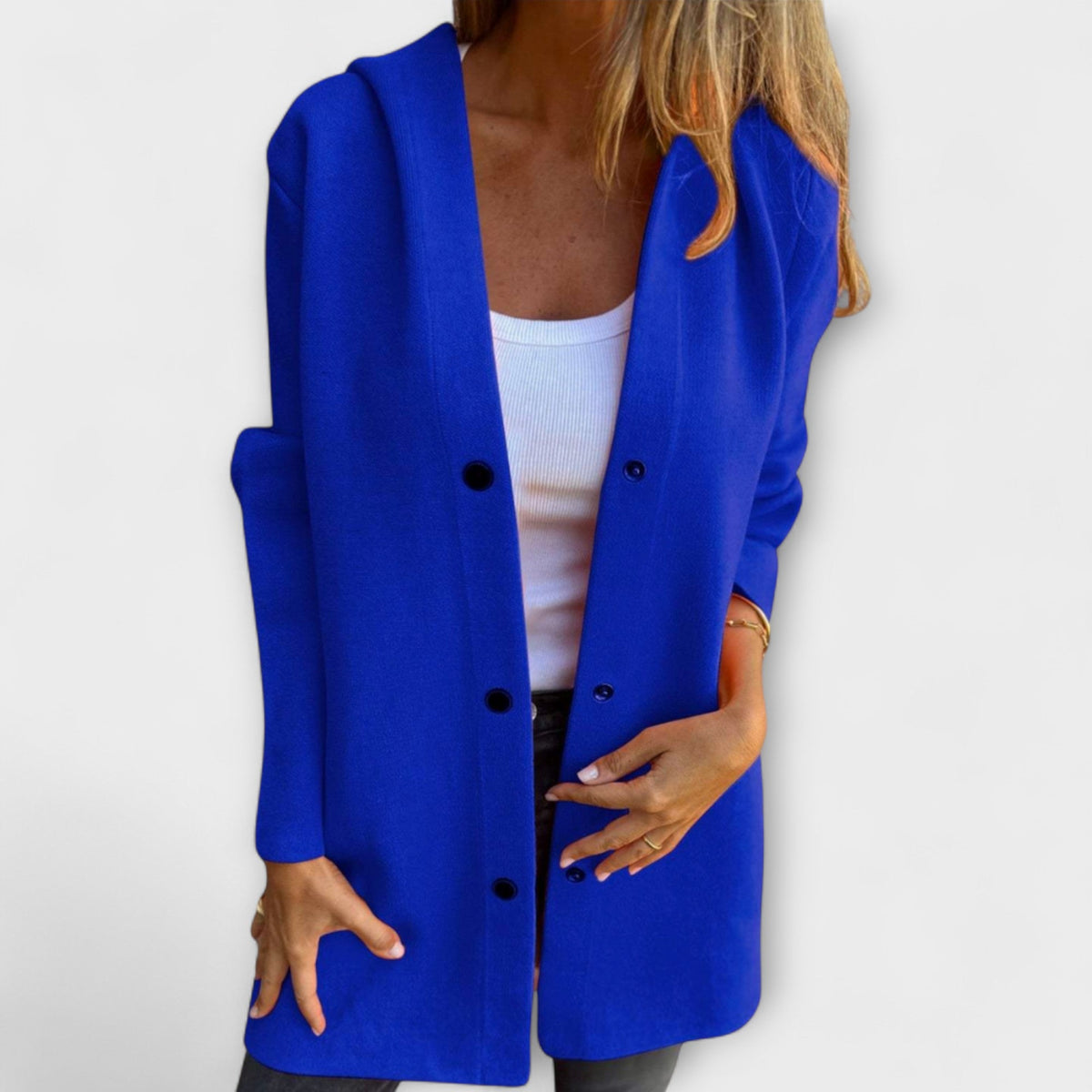 Jazmín - Chamarra casual de mujer con capucha