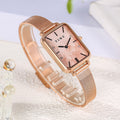 Reloj de Cuarzo Cuadrado Acero