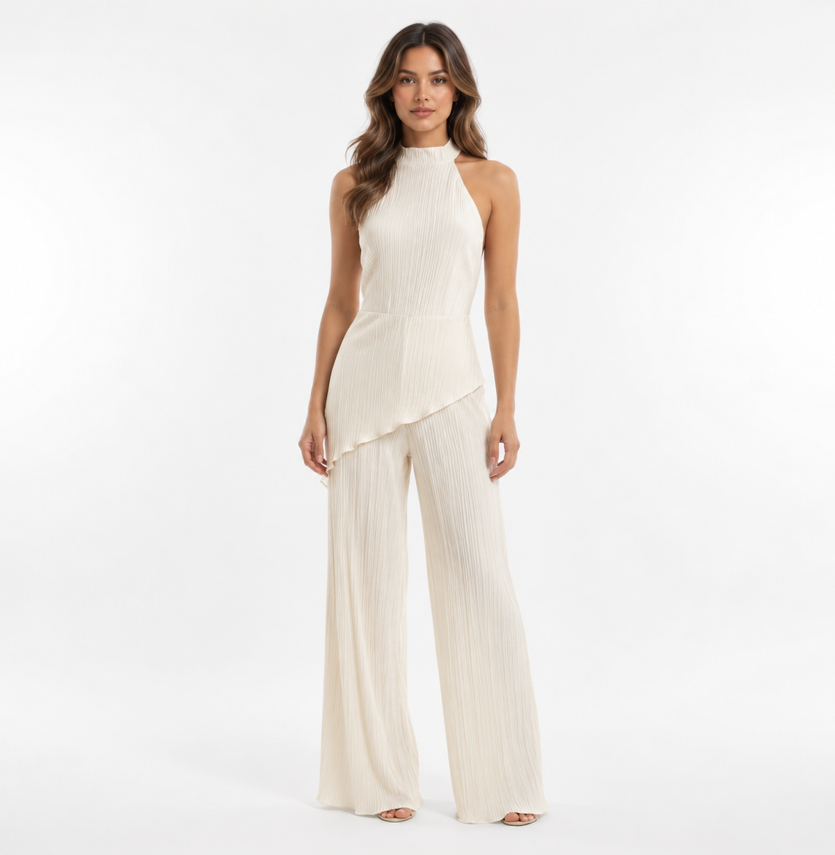 Conjunto Elegante Plisado Mujer