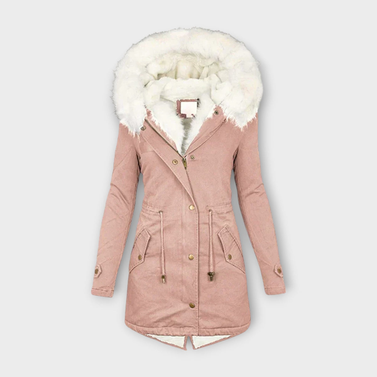 Ivara - Chamarra de invierno impermeable y forrada de piel