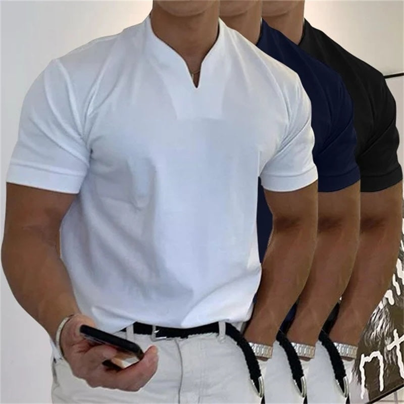 Playera fitness de manga corta para hombre