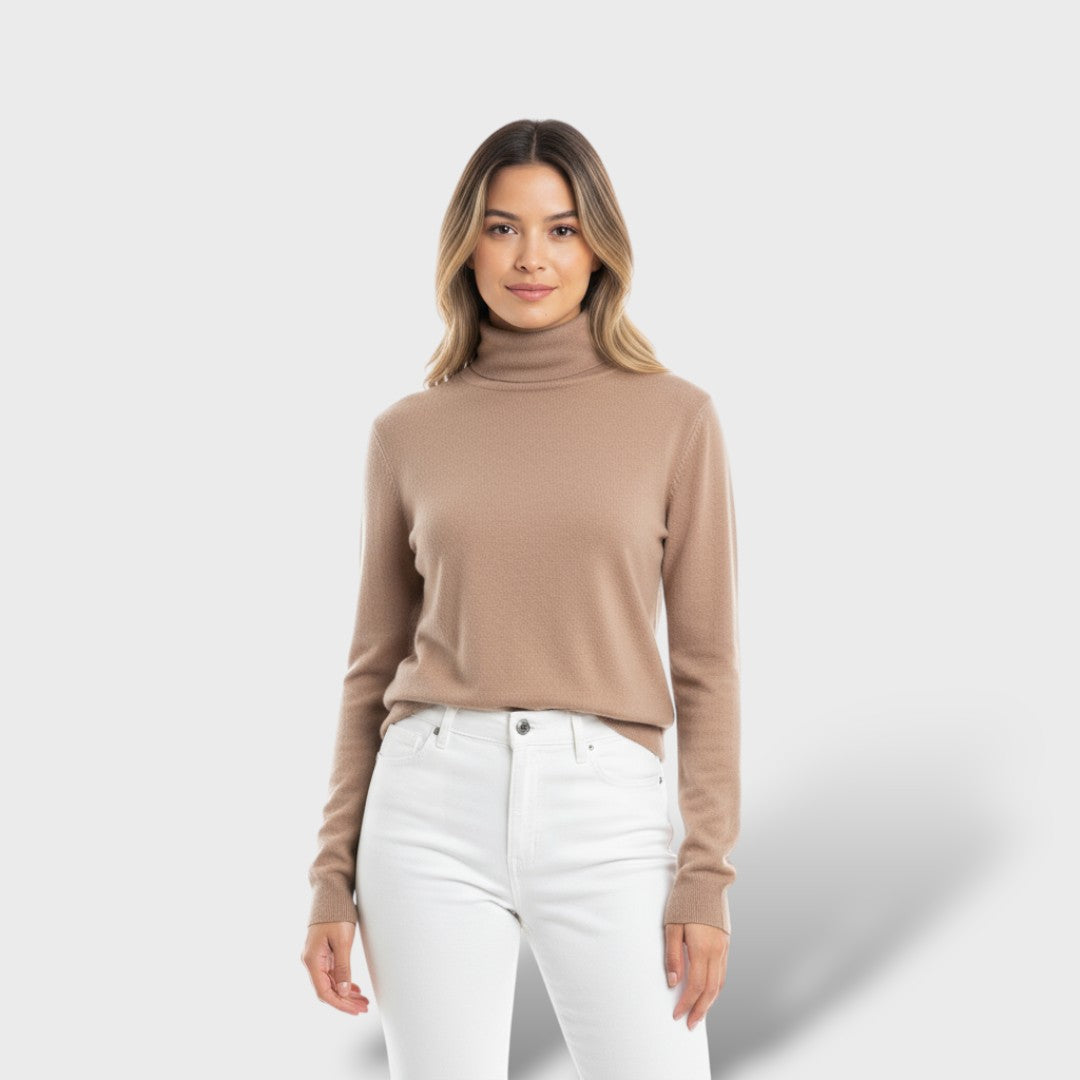 Suéter Tejido Cuello Alto Mujer