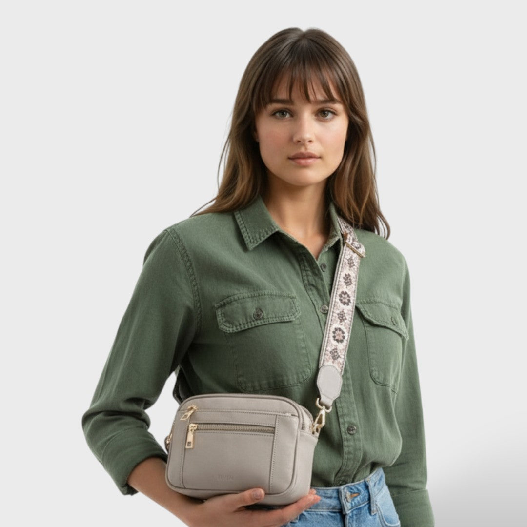 Bolsa de Hombro Elegante de Cuero Sintético Moon