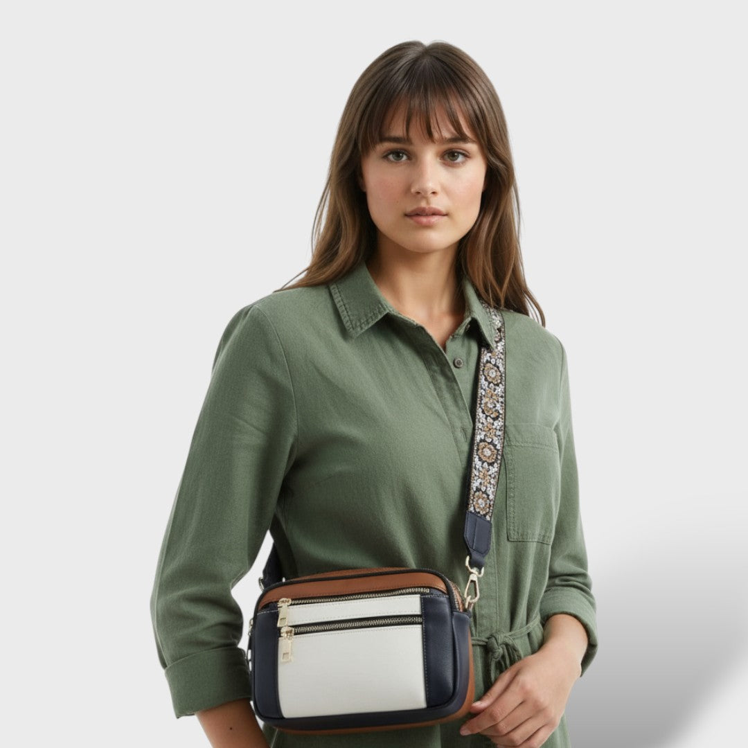 Bolsa de Hombro Elegante de Cuero Sintético Moon