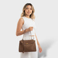 Bolsa de Gamuza Vintage Elegante