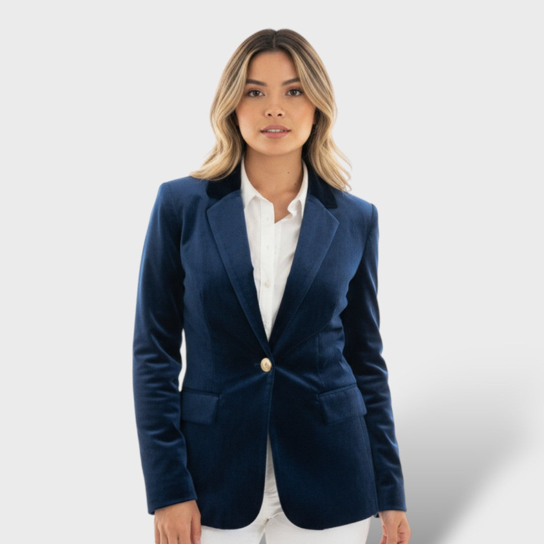 Chamarra Mujer Elegante Botones Dorados
