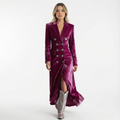 Vestido Blazer Maxi de Terciopelo