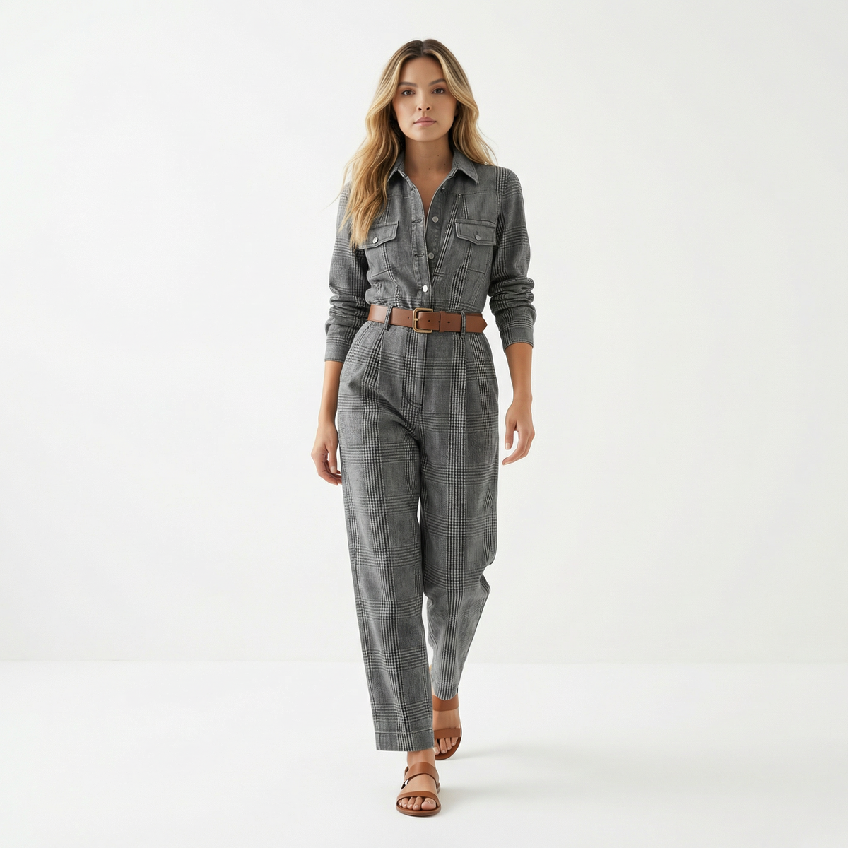 Conjunto Mono Tweed Cuadros