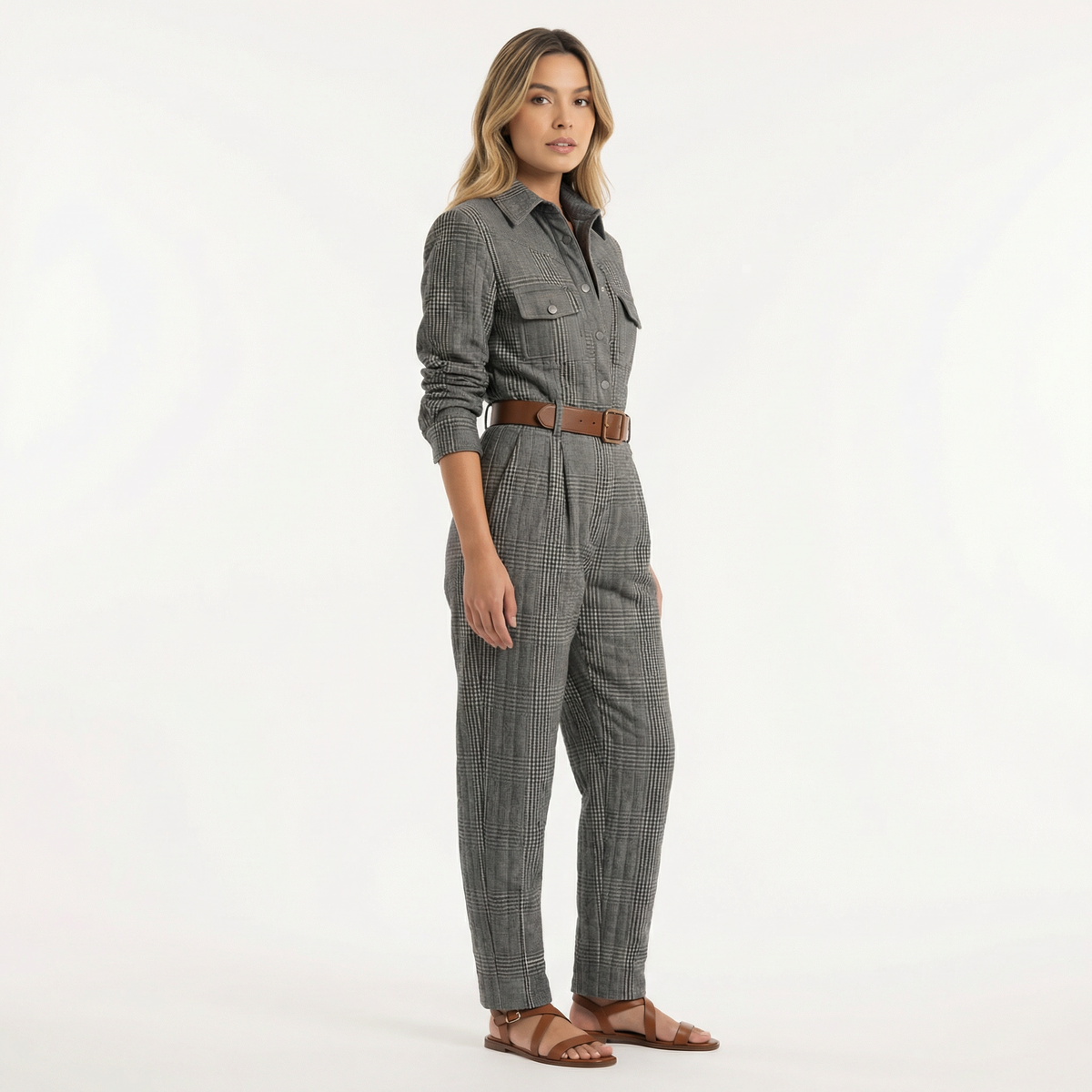 Conjunto Mono Tweed Cuadros