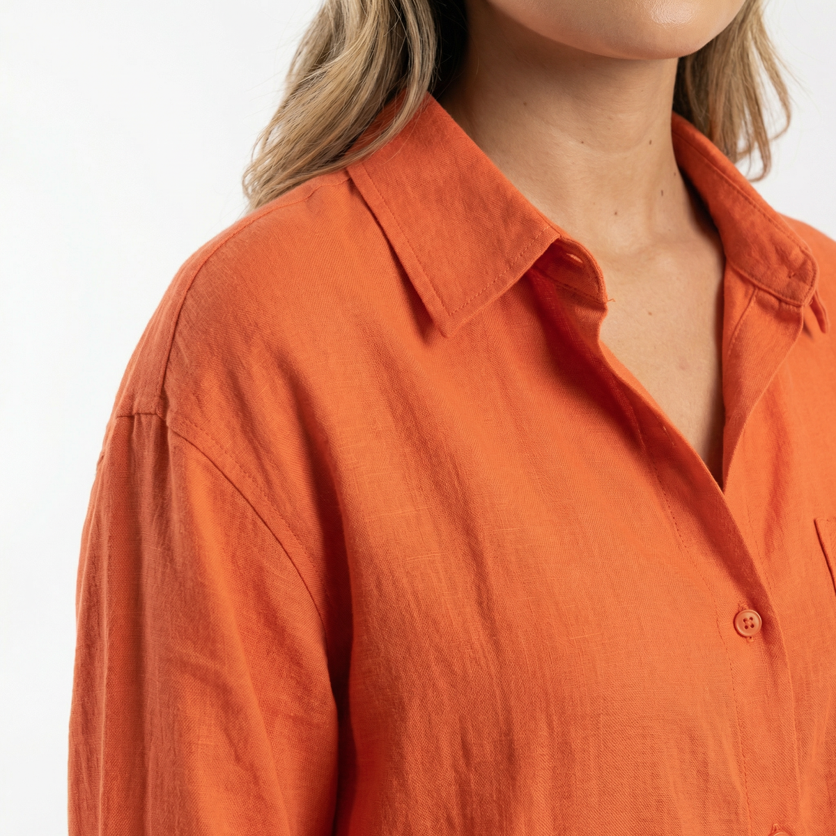 Conjunto de lino elegante para mujer