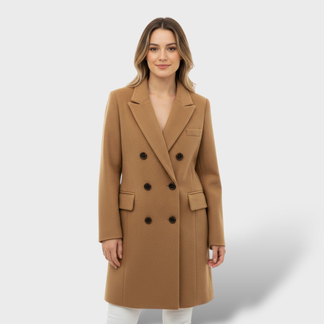 Abrigo Femenino Largo de Invierno Elegante