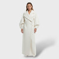 Abrigo Trench Largo de Invierno para Mujer