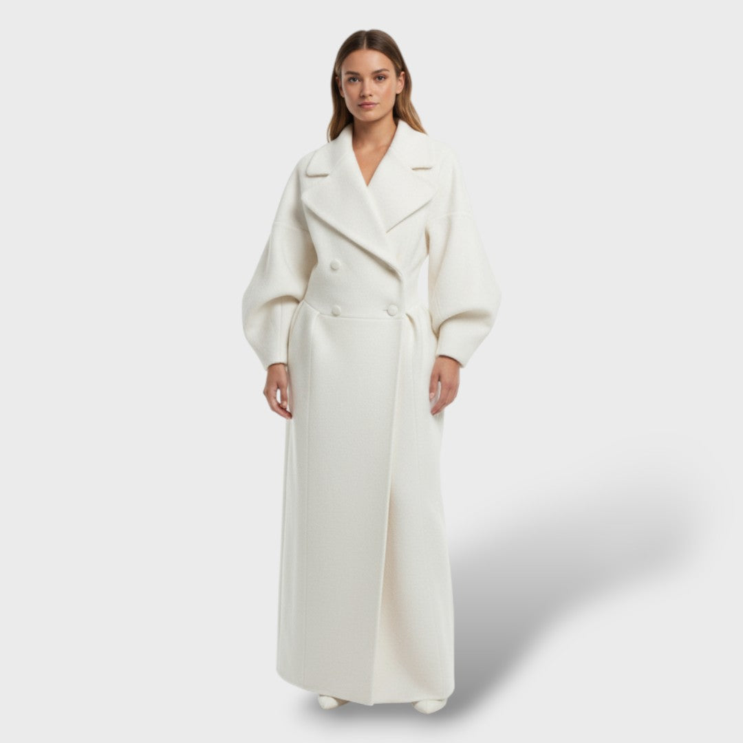 Abrigo Trench Largo de Invierno para Mujer