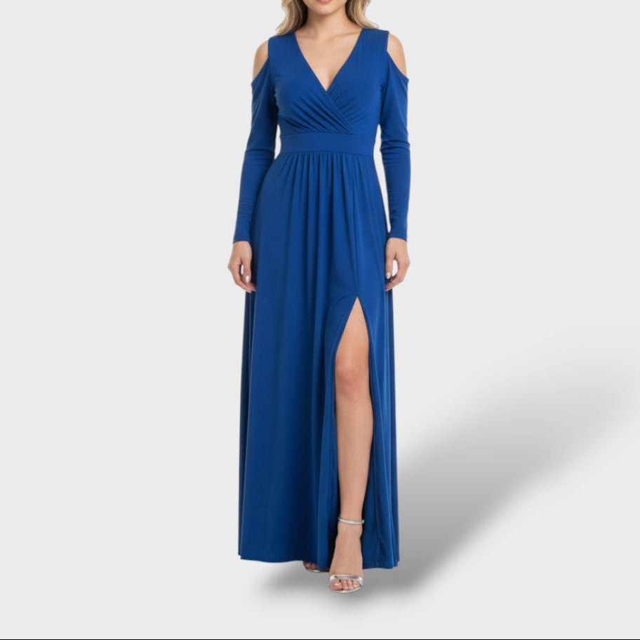 Vestido Largo Elegante con Abertura Lateral