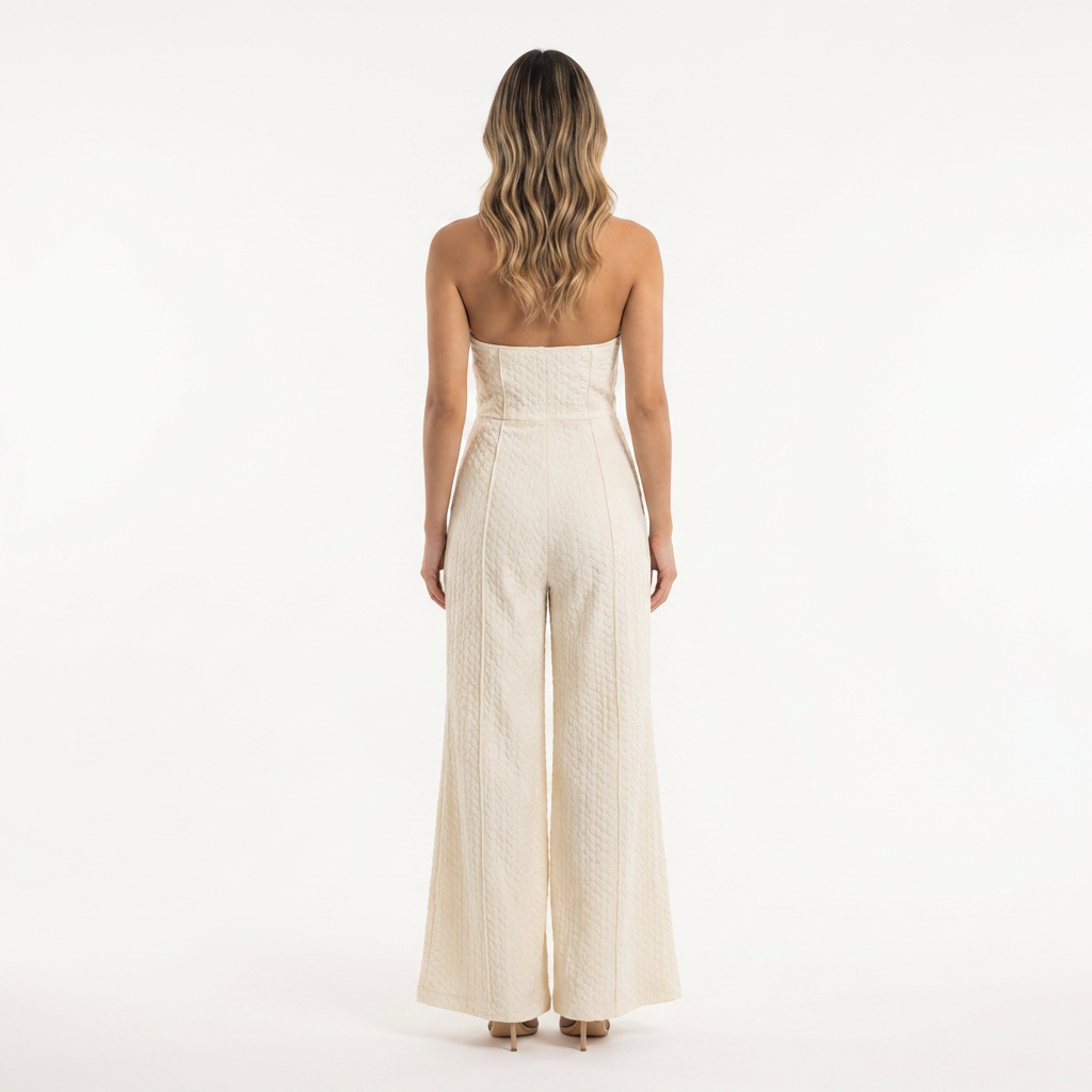 Conjunto satén halter asimétrico