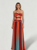 Vestido Maxi Elegante Calado Mujer