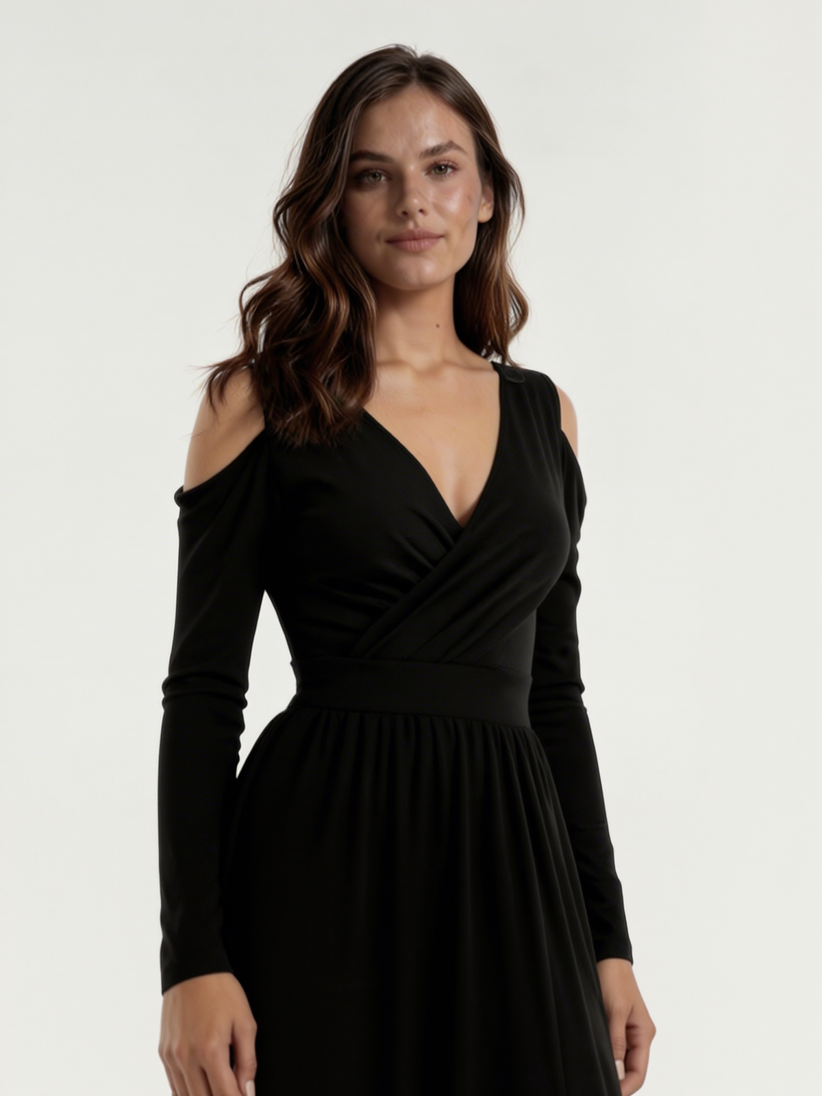 Vestido Largo Elegante con Abertura Lateral