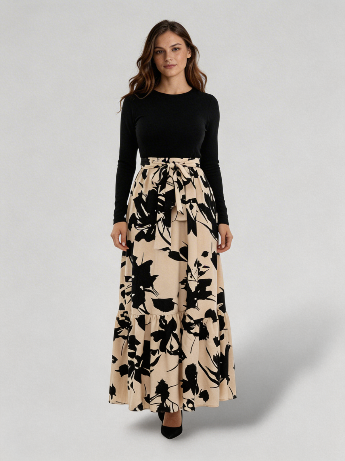 Vestido Largo Floral Mujer