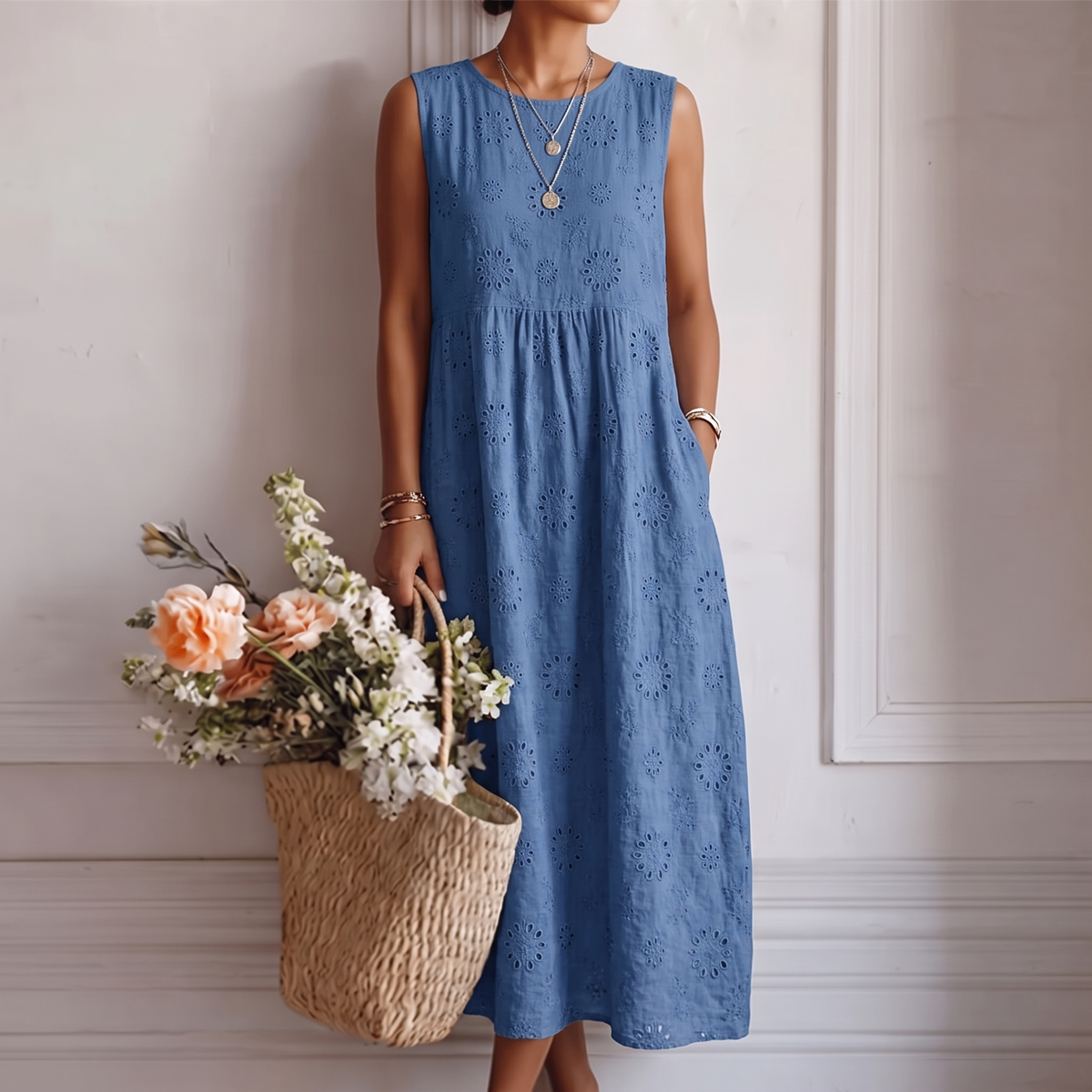 Alicia Vestido Midi de Verano para Cada Día – Ligero, Fresco y con Estilo