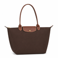 Bolsa Tote Grande Plegable | Café Oscuro