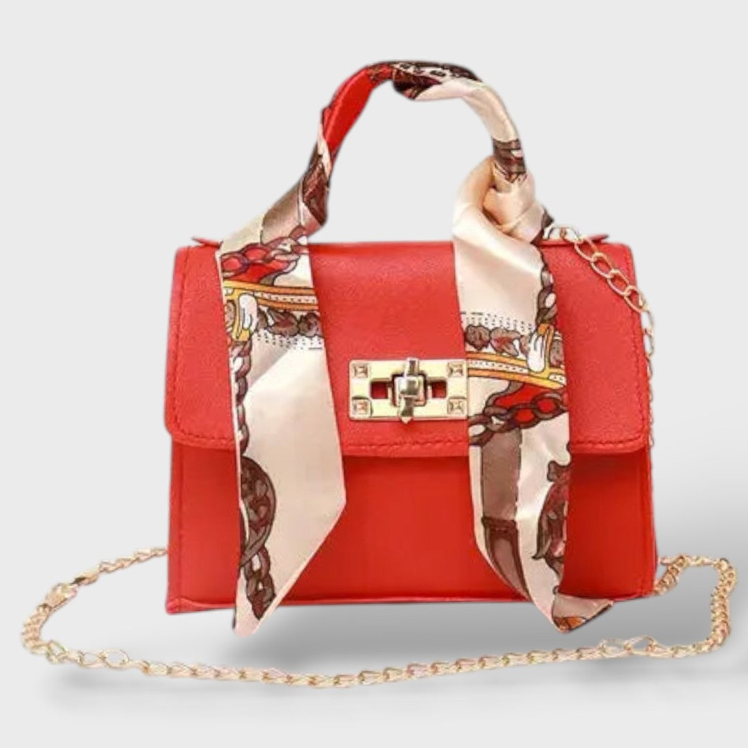 Elegante bolsa de cuero para damas